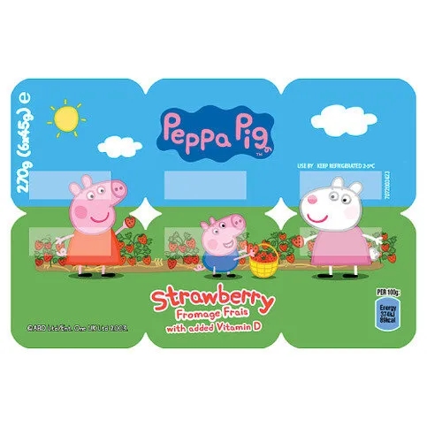 Peppa Pig Kids Strawberry Fromage Frais 45g