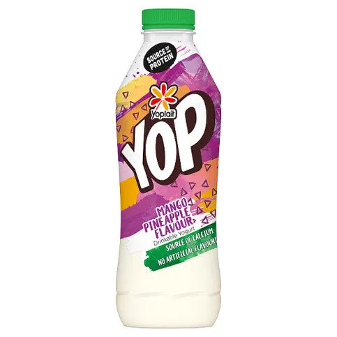 Yoplait Yop Mango Pineapple Flavour Drinkable Yogurt 825g