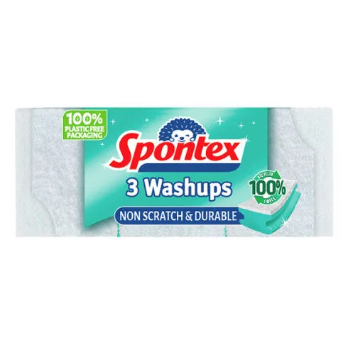 SPONTEX WASH NON SCRA SP SCOURERS 3PK