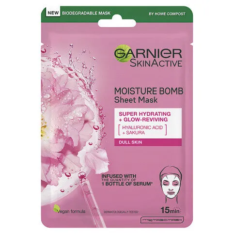 GARNIER MOISTURE BOMB TISSUE MASK SAKURA EACH