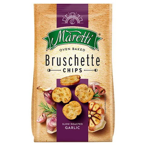 Maretti Oven Baked Bruschette Chips Slow Roasted Garlic