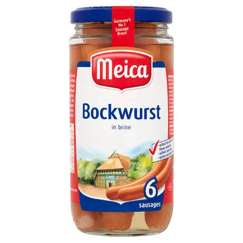 Meica 6 Bockwurst in Brine Sausages 380g