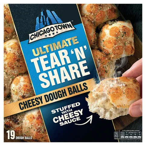 Chicago Town 19 Ultimate Tear 'N Share Cheesy Dough Balls Stuffed with Cheesy Sauce 480g