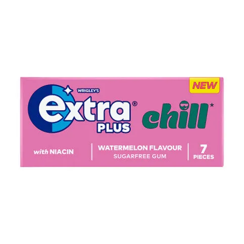 Extra Plus Chill Watermelon Flavour Chewing Gum 7 Pieces