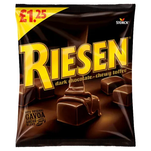 Riesen Dark Chocolate - Chewy Toffee 110g