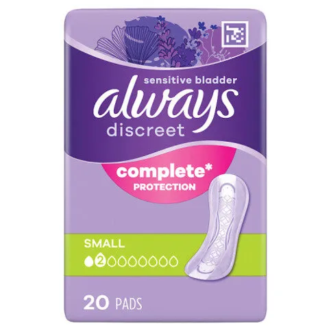 ALWAYS DISCREET SMALL PADS 20
