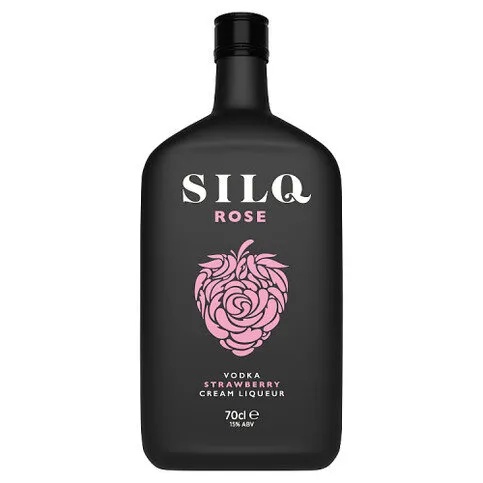 Silq Rose Strawberry Vodka Cream Liqueur 70cl