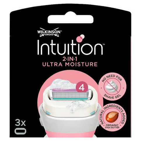 W/SWORD INT ULTRA MOIST REFILL BLADES 3S