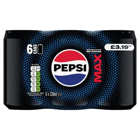 Pepsi Max 6 x 330ml