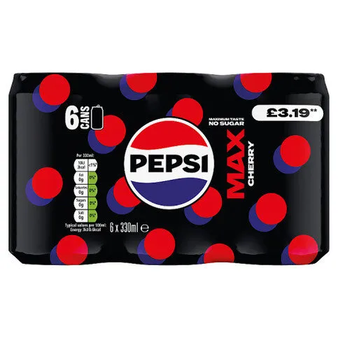 Pepsi Max Cherry 6 x 330ml