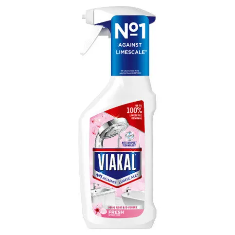 Viakal Fresh Scent Limescale Remover Spray 500ML, To Remove Up To 100% Of Limescale