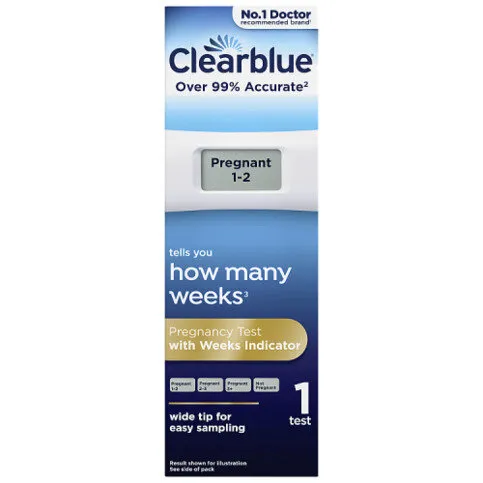 Clearblue Pregnancy Test Digital with Weeks Indicator, 1 Digital Test