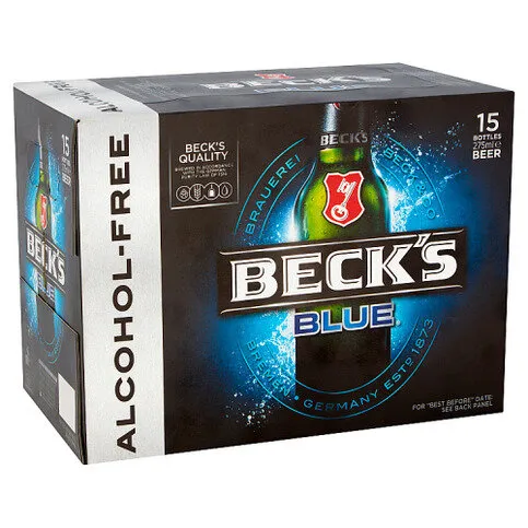 Beck's Blue Alcohol Free Beer Bottles 15 x 275ml