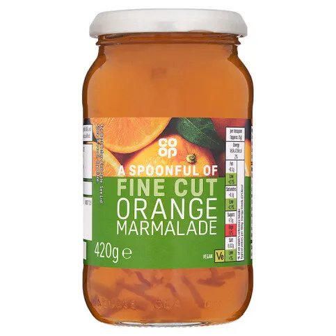 Co-op Fine Cut Orange Marmalade 420g