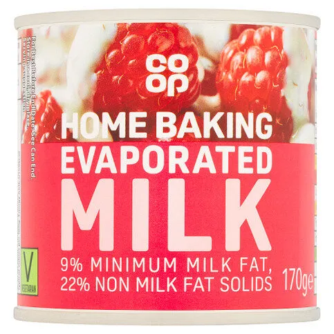 Co-op Home Baking Evaporated Milk 170g