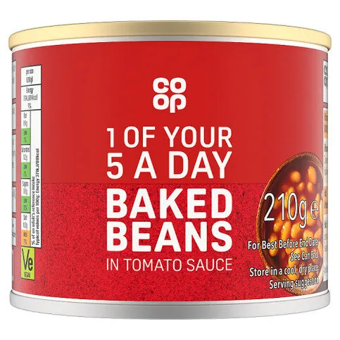 Co-op Baked Beans in Tomato Sauce 210g