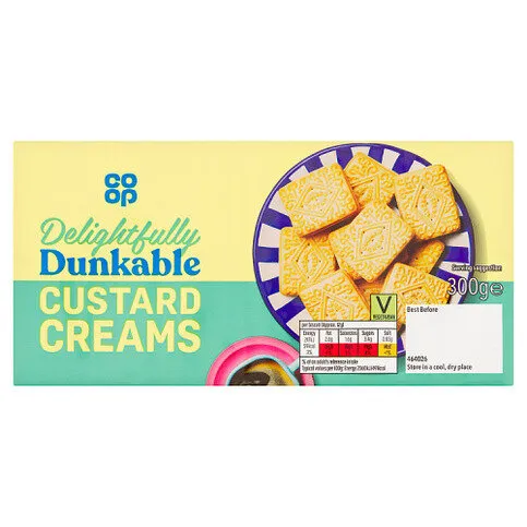 Co-op Delightfully Dunkable Custard Creams 300g