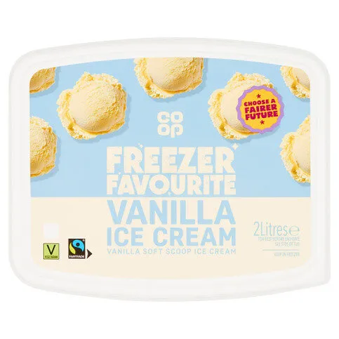 Co-op Freezer Favourite Vanilla Ice Cream 2L