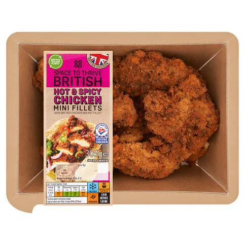 Co-op Space to Thrive British Hot & Spicy Chicken Mini Fillets 305g