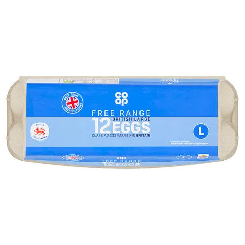 Co-op 12 Free Range British Large Eggs