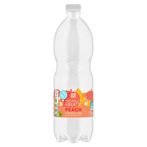 Co-op Sparkling Peach Spring Water 1 Litre