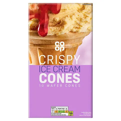 Co-op 10 Crispy Ice Cream Cones