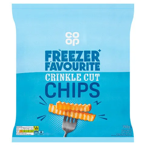 Co-op Freezer Favourite Crinkle Cut Chips 750g