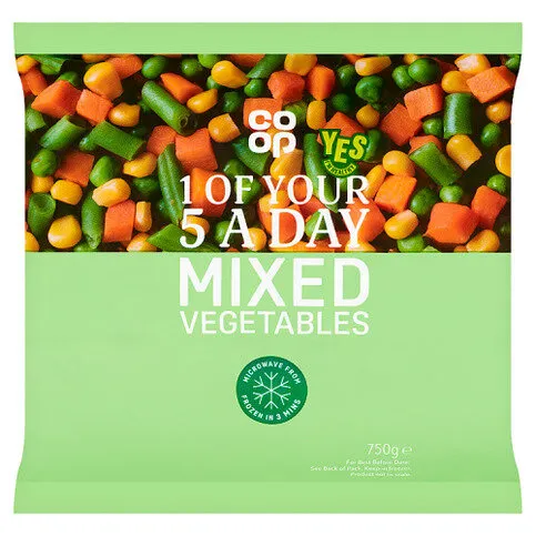 Co-op Mixed Vegetables 750g