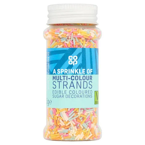 Co-op A Sprinkle of Multi-Colour Strands 65g