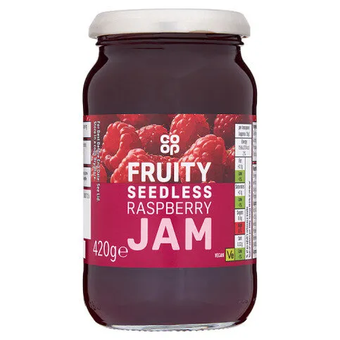 Co-op Fruity Seedless Raspberry Jam 420g