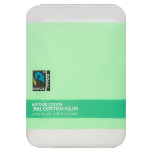 Co-op 50 Fairtrade Cotton Oval Cotton Pads