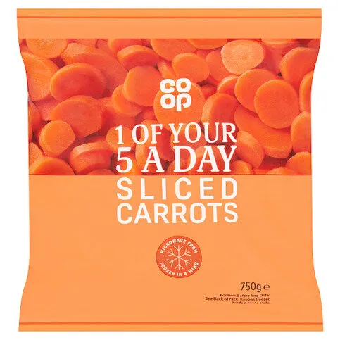 Co-op Sliced Carrots 750g