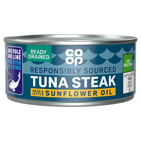 Co-op Tuna Steak with a Little Sunflower Oil 110g