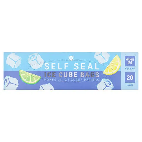 Co-op 20 Self Seal Ice Cube Bags