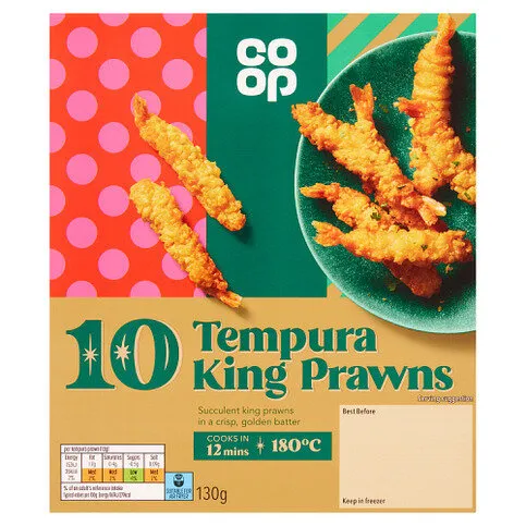 Co-op 10 Tempura King Prawns 130g