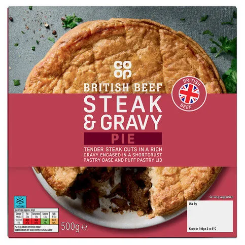 Co-op Steak & Gravy Pie 500g