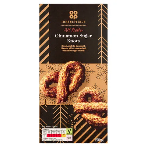 Co-op Irresistible All Butter Cinnamon Sugar Knots 150g