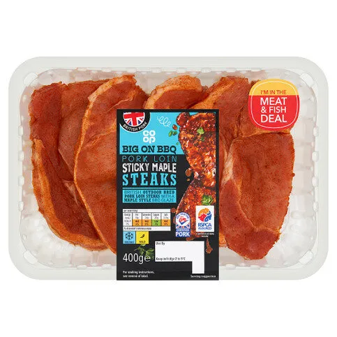 CP Maple Glaze Pork Loin Steaks 400G