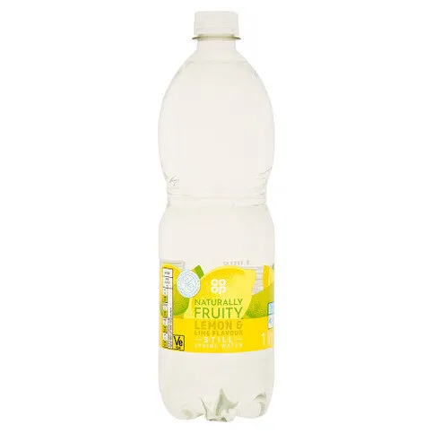 Co-op Naturally Fruity Lemon & Lime Flavour Still Spring Water 1 Litre