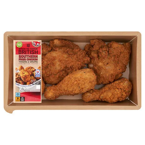 Co-op Space to Thrive British Southern Fried Chicken Thighs & Drums 800g