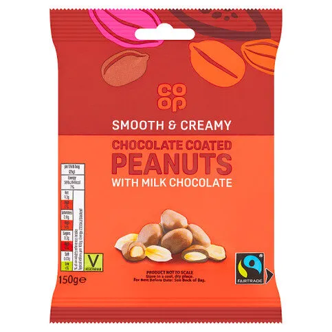 Co-op Chocolate Coated Peanuts with Milk Chocolate 150g