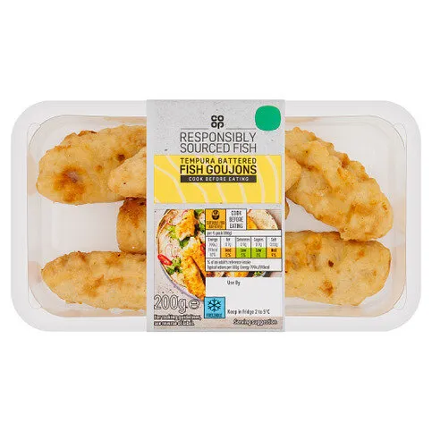 Co-op Tempura Battered Fish Goujons 200g
