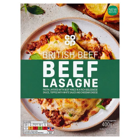 Co-op Beef Lasagne 400g