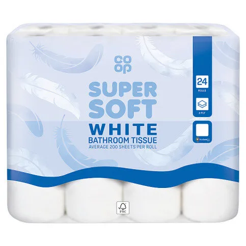 Co-op 24 Super Soft White Bathroom Tissue