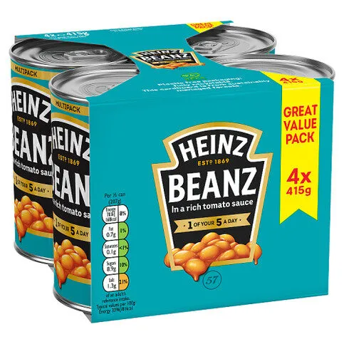Heinz Beanz in a Rich Tomato Sauce 4 x 415g