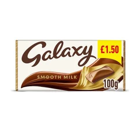 Galaxy Smooth Milk Chocolate Block Bar £1.50 PMP 100g