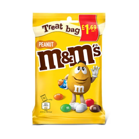 M&M's Milk Chocolate Peanut £1.69 PMP Bag 82g