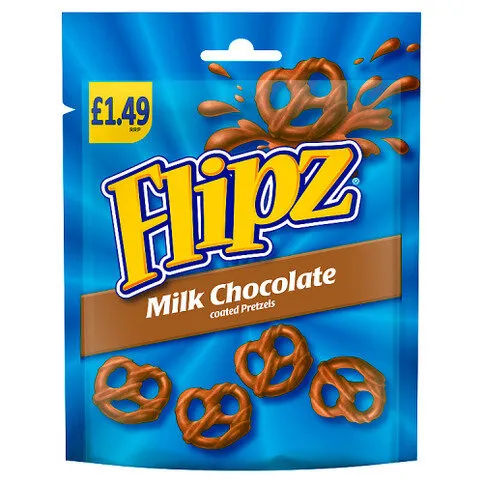 Flipz Milk Chocolate Coated Pretzels 80g