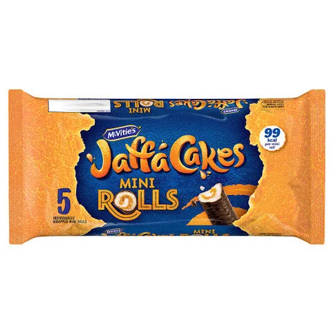 McVitie's Jaffa Mini Rolls Cake Bars 5 Pack