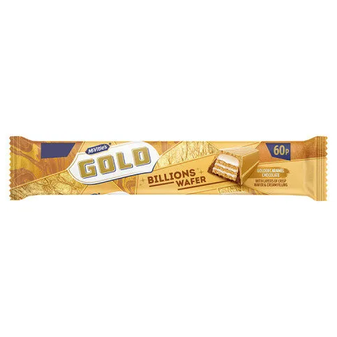 McVitie's Gold Billions Wafer Golden Caramel Chocolate 39g